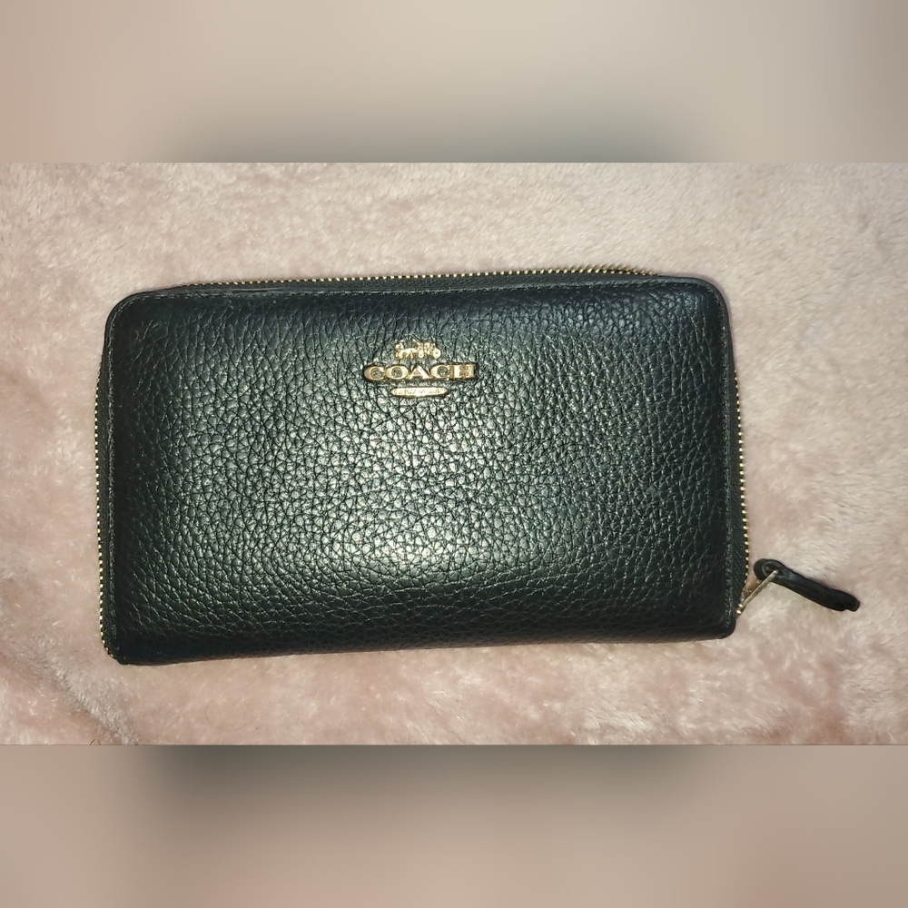 Coach Black Leather Wallet